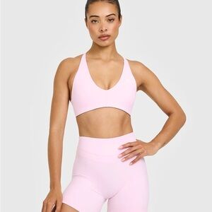 Oner active Unified Micro Bralette in chalk pink size small